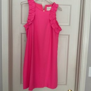 NWT Lilly Pulitzer size 8 Pink Shift with ruffles.